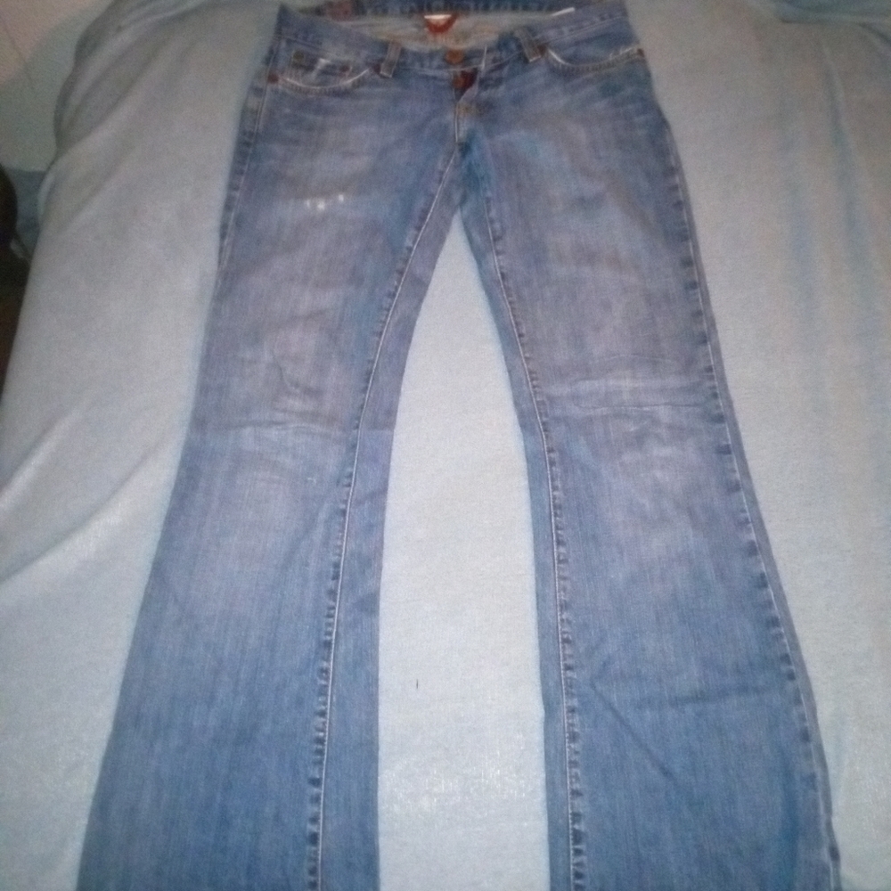 Distressed jeans